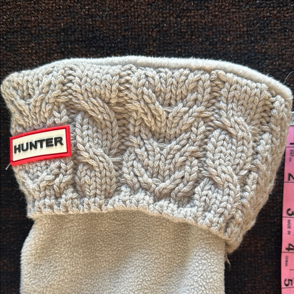 Hunter Gray Casual Socks with Decorative Cuff - Picture 2 of 3